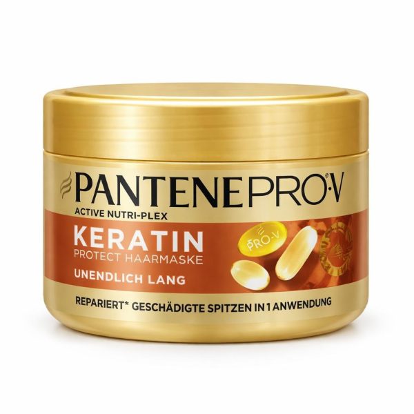 ماسک مو تقویت‌کننده پنتن مدل Keratin Protect مناسب انواع مو حجم 300 میلی‌لیتر