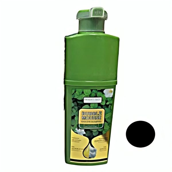 شامپو رنگ مو بابل موس مدل Bright Face رنگ مشکی حجم 500 میلی‌لیتر