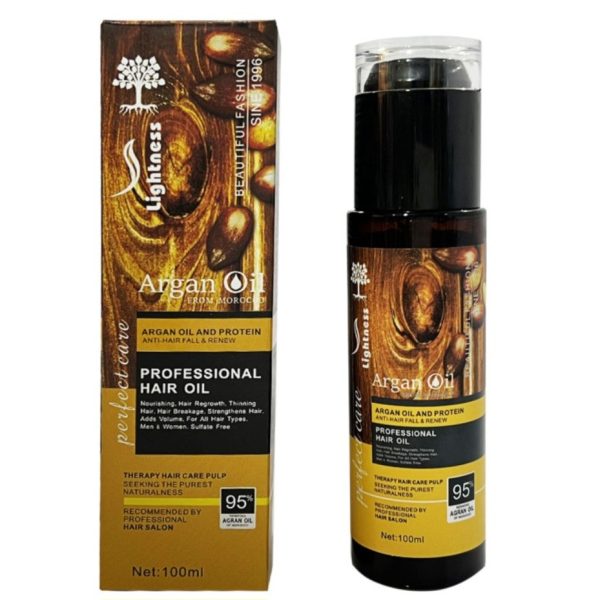 روغن مو لایتنس مدل آرگان حجم 100 میلی‌لیتر