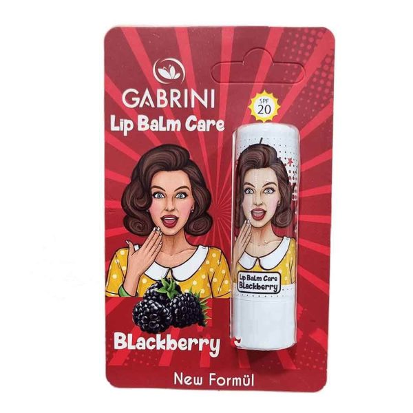 بالم لب گابرینی مدل Blackberry رایحه شاتوت حاوی SPF 20 مرطوب‌کننده و ترمیم‌کننده وزن 5 گرم